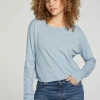 Hot Long Sleeve Cropped Tee Women Tops