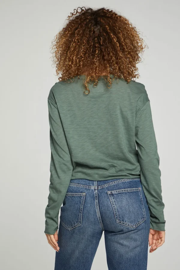 Best Sale Long Sleeve Cropped Tee Women Tops