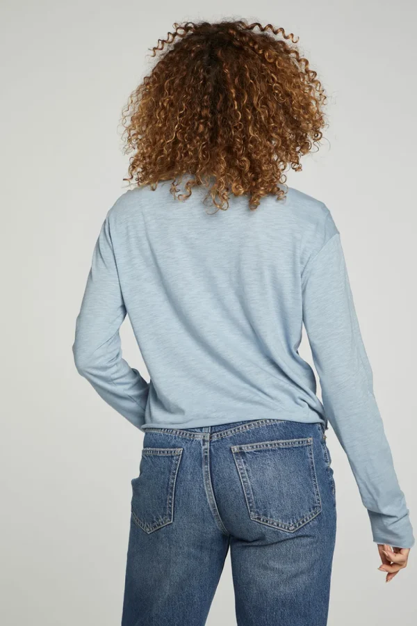 Hot Long Sleeve Cropped Tee Women Tops