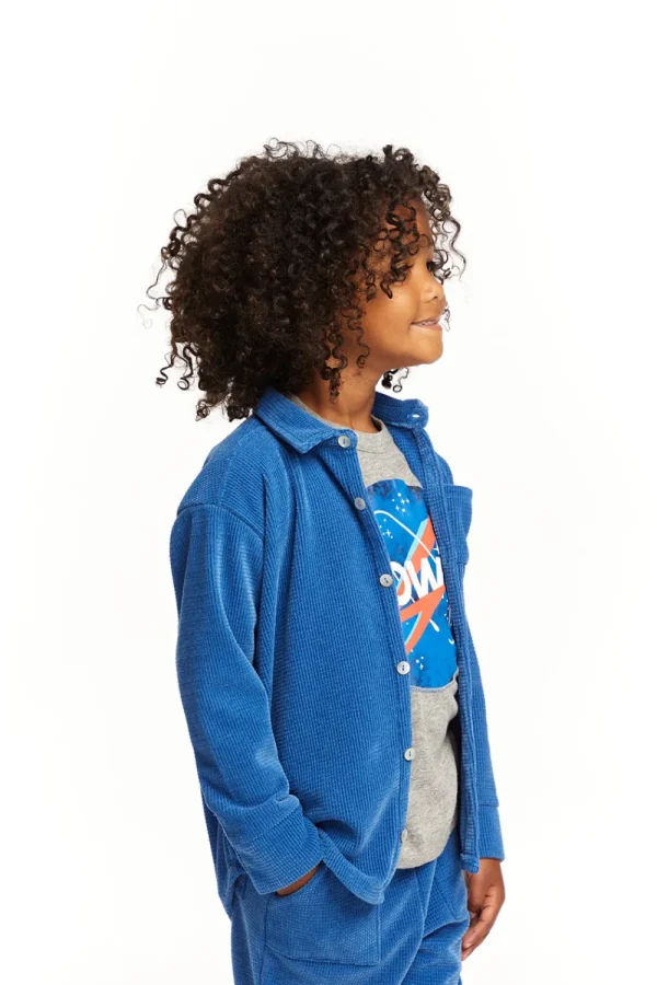 Outlet Long Sleeve Peacock Button Down Collar Shirt Kids/BOY Boys