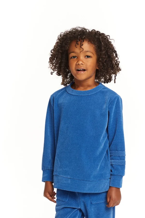 Fashion Long Sleeve Peacock Crew Neck Pullover Kids/BOY Boys