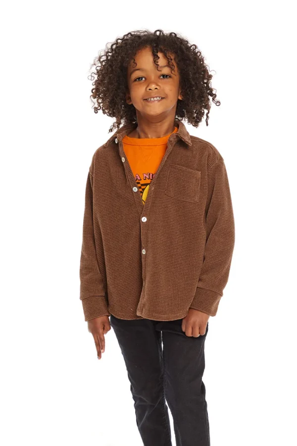 Sale Long Sleeve Quartz Button Down Collar Shirt Kids/BOY Boys