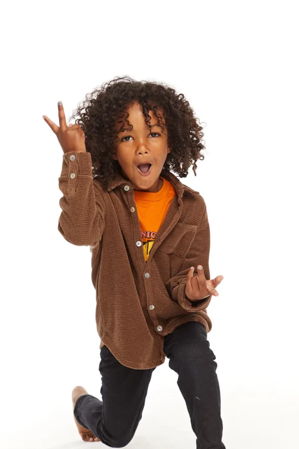 Sale Long Sleeve Quartz Button Down Collar Shirt Kids/BOY Boys
