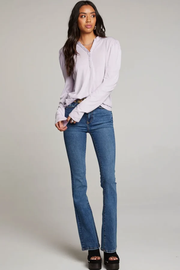 Fashion Lotus Petal Long Sleeve Women Loungewear | Tops