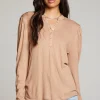 Online Lotus Warm Taupe Long Sleeve Women Loungewear | Tops