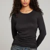 Hot Louis Licorice Long Sleeve Women Loungewear | Tops