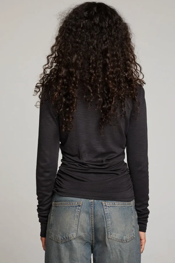 Hot Louis Licorice Long Sleeve Women Loungewear | Tops