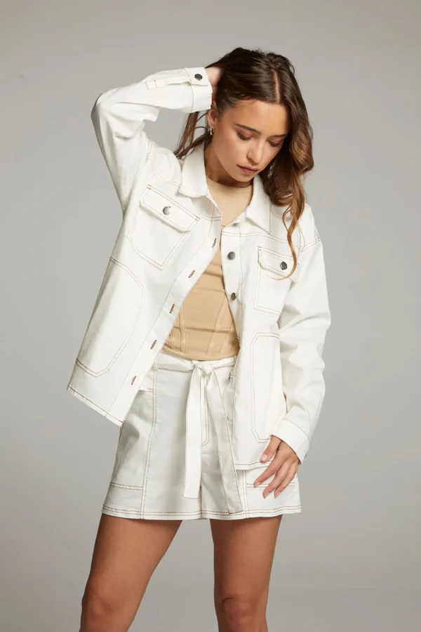 Best Louise White Button Down Women Loungewear | Tops