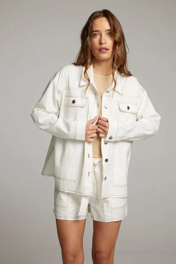 Best Louise White Button Down Women Loungewear | Tops