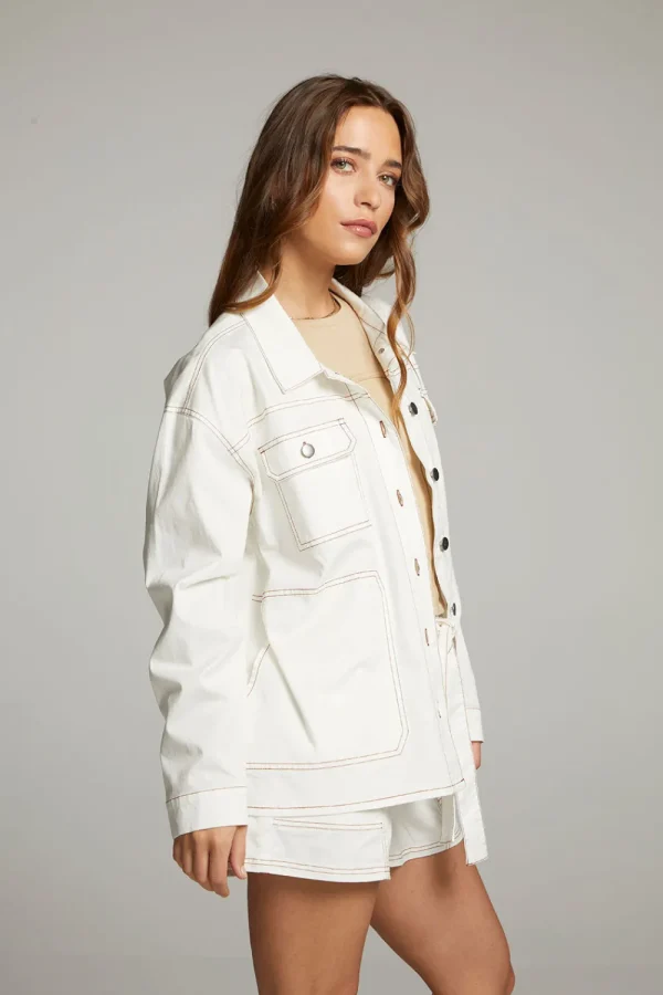Best Louise White Button Down Women Loungewear | Tops