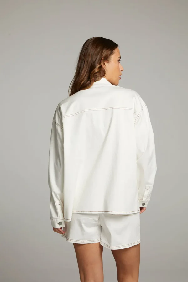 Best Louise White Button Down Women Loungewear | Tops