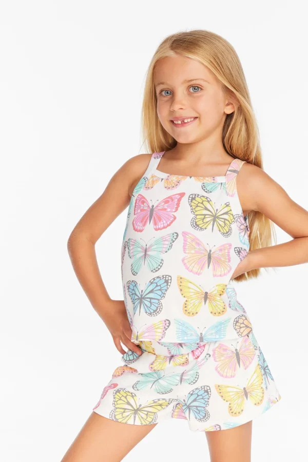 Cheap Mae "She's A Butterfly" Tank Top Kids Girls