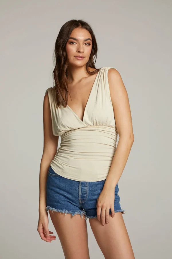 Best Sale Magic Whitecap Grey And Piquant Green Reversible Tank Top Women Loungewear | Tops