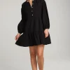 Fashion Magnolia Licorice Mini Dress Women Loungewear | Dresses