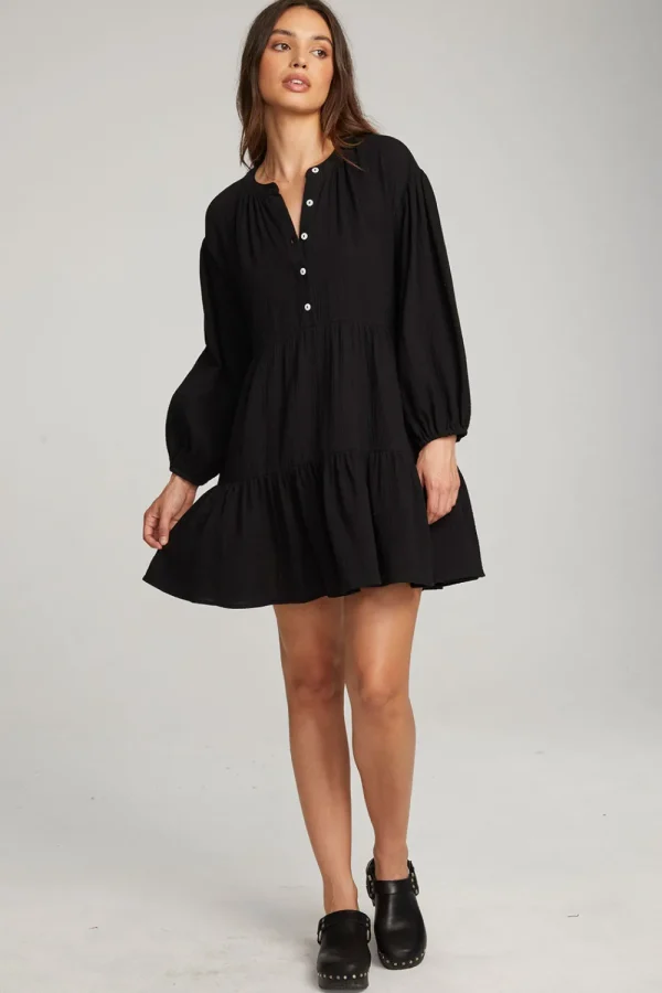 Fashion Magnolia Licorice Mini Dress Women Loungewear | Dresses