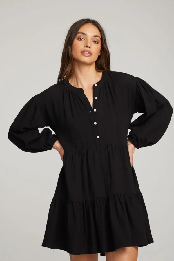 Fashion Magnolia Licorice Mini Dress Women Loungewear | Dresses