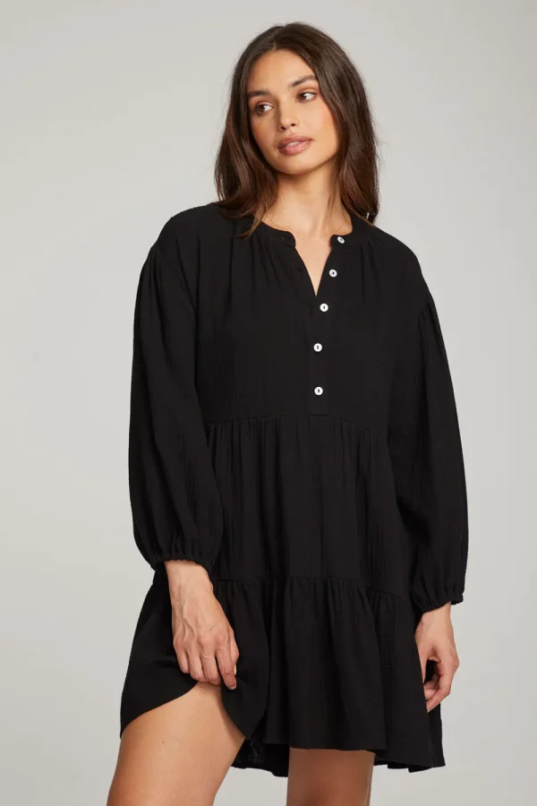 Fashion Magnolia Licorice Mini Dress Women Loungewear | Dresses
