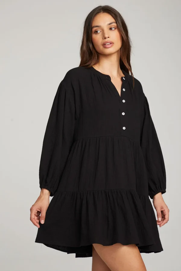 Fashion Magnolia Licorice Mini Dress Women Loungewear | Dresses