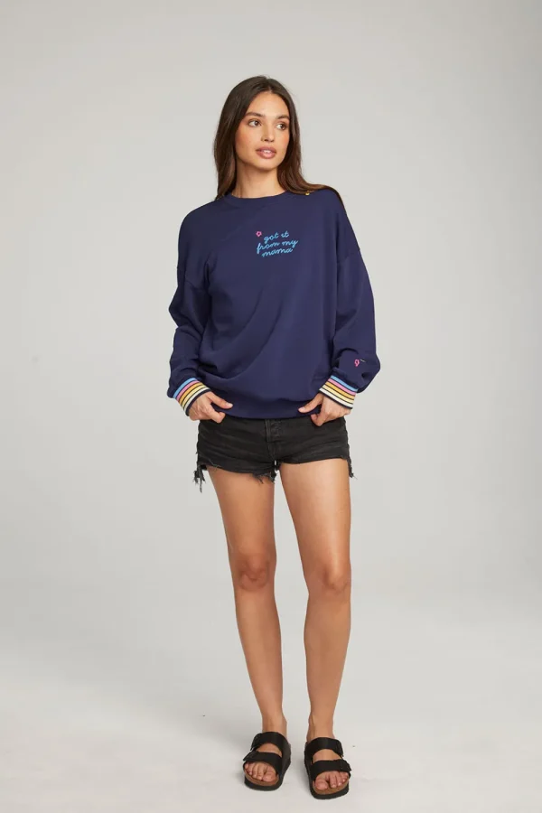 Sale Mama Embroidery Pullover Women Loungewear | Graphics