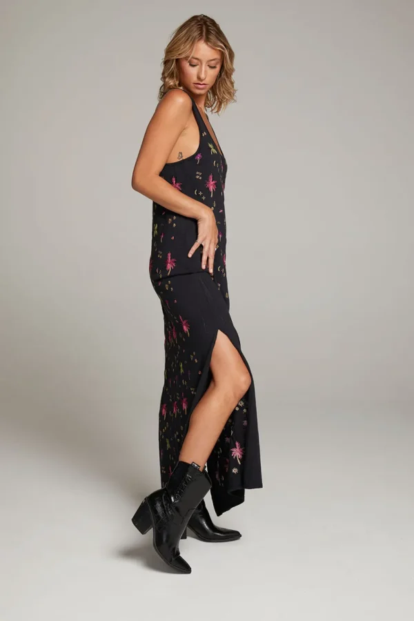 Cheap Manatee Night Palm Maxi Dress Women Loungewear | Dresses