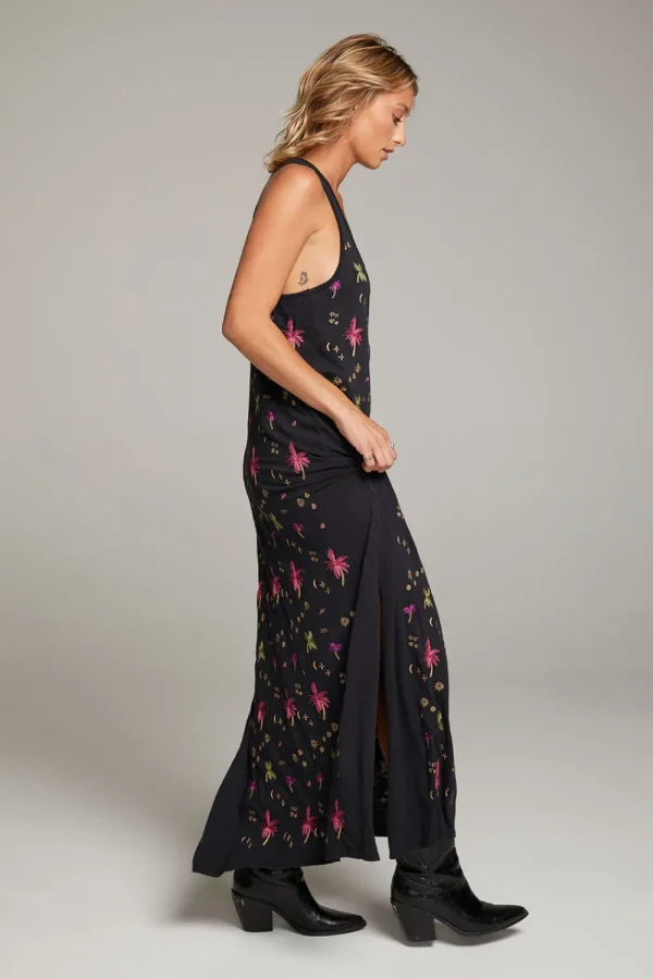 Cheap Manatee Night Palm Maxi Dress Women Loungewear | Dresses