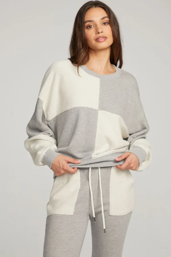 Cheap Marie Heather Grey Pullover Women Loungewear | Tops