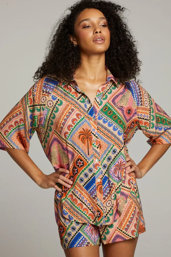 Cheap Marlin Paradise Mystic Button Up Women Loungewear | Tops