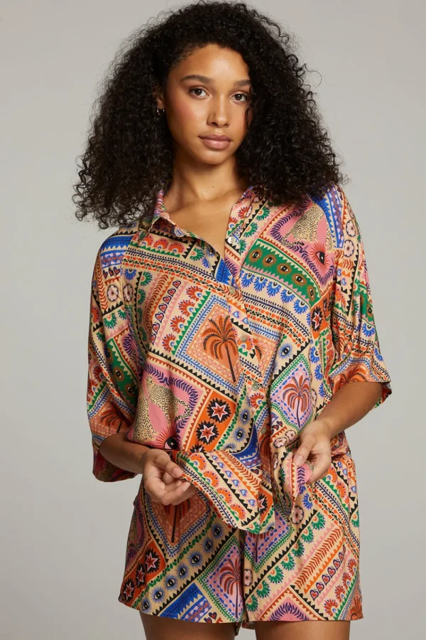 Cheap Marlin Paradise Mystic Button Up Women Loungewear | Tops