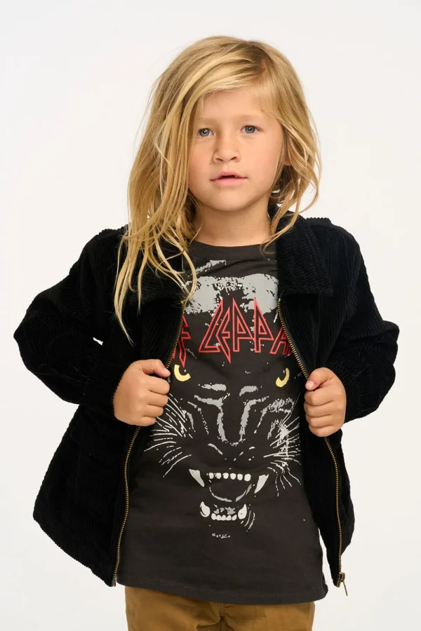 Shop Martin Raven Black Zip Up Corduroy Jacket Kids/BOY Boys