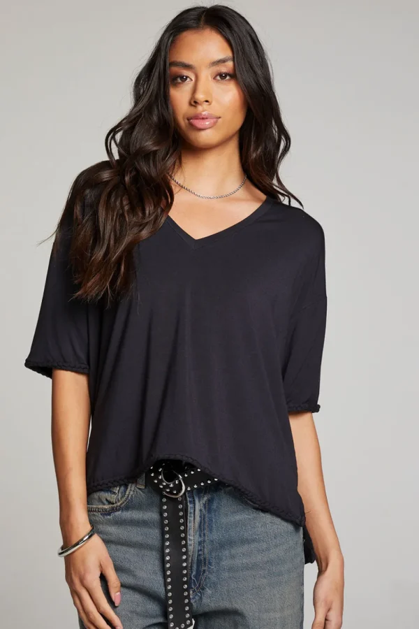 Best Sale Mason Licorice V Neck Women Loungewear | Tops