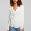 Sale Mela Bright White Long Sleeve Women Loungewear | Tops