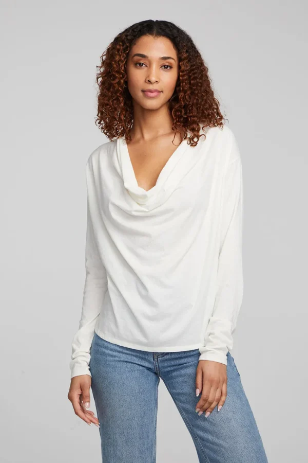 Sale Mela Bright White Long Sleeve Women Loungewear | Tops