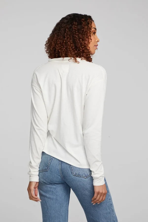 Sale Mela Bright White Long Sleeve Women Loungewear | Tops