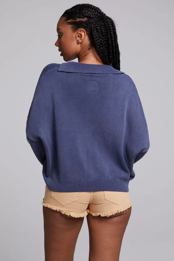 Shop Mercury Washed Indigo Crop Pullover Women Outerwear | Loungewear