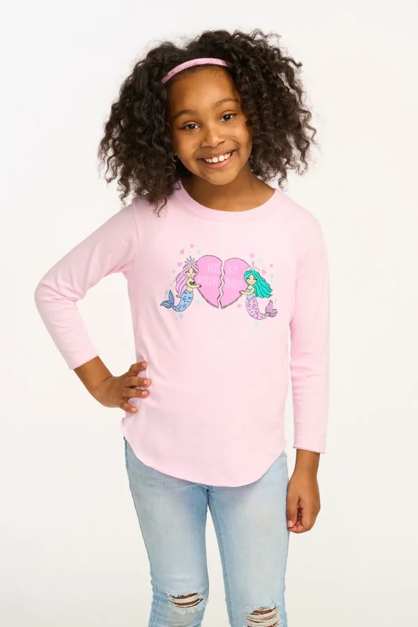 Clearance Mermaid Bestie Long Sleeve Tee Kids Girls