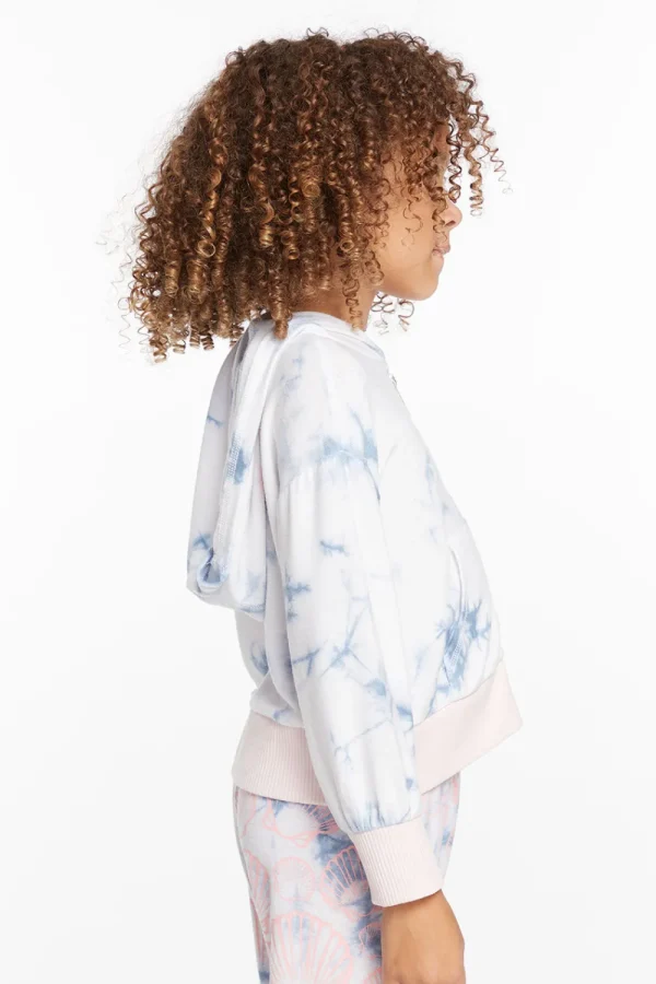 Online Mermaid Shell Girls Zip-up Hoodie Kids Girls