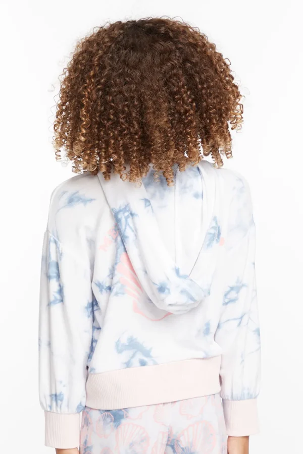 Online Mermaid Shell Girls Zip-up Hoodie Kids Girls