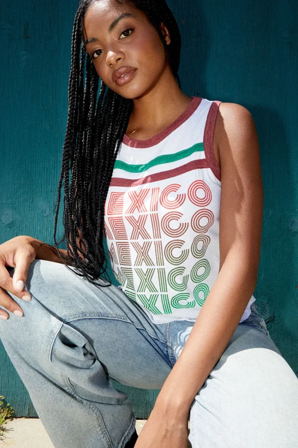 Sale Mexico Tank Women Graphics | Tops