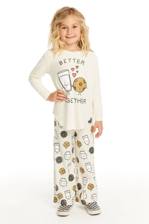 Outlet Milk And Cookies Pants Kids Girls
