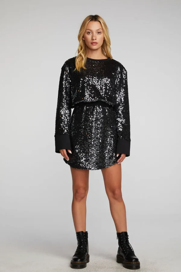 Store Mini Dress With Wide Sleeves Women Dresses