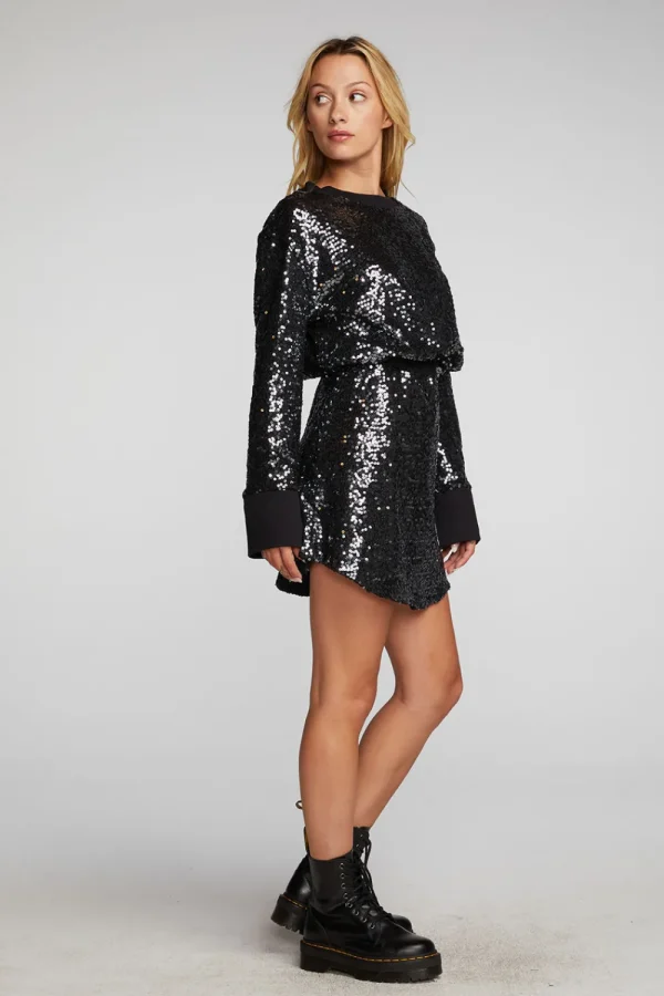 Store Mini Dress With Wide Sleeves Women Dresses