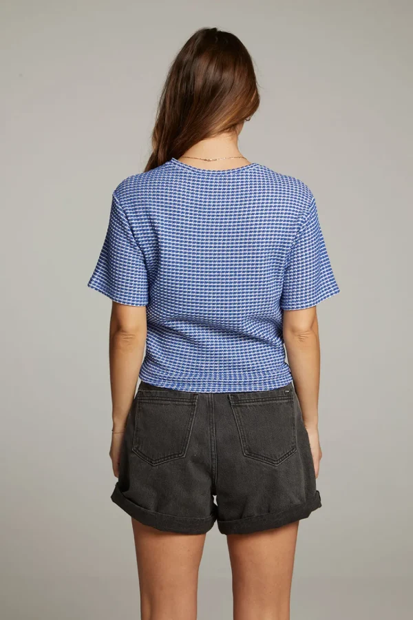 Best Miracle Cobalt Blue Short Sleeve Women Loungewear | Tops