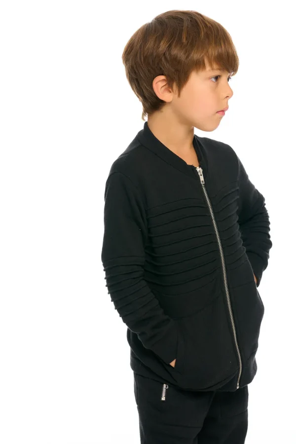 Best Sale Mock Neck Moto Zip Jacket Kids/BOY Boys