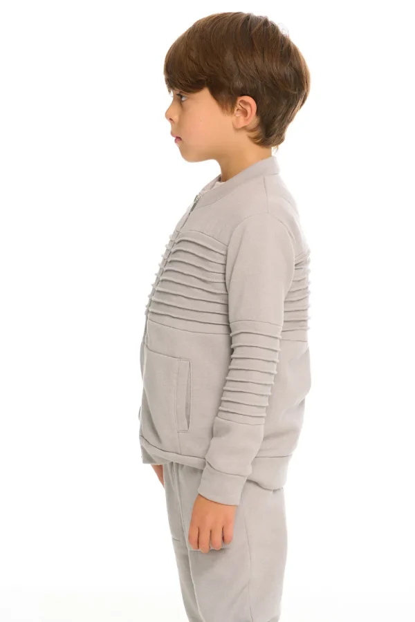 Store Mock Neck Moto Zip Jacket Kids/BOY Boys