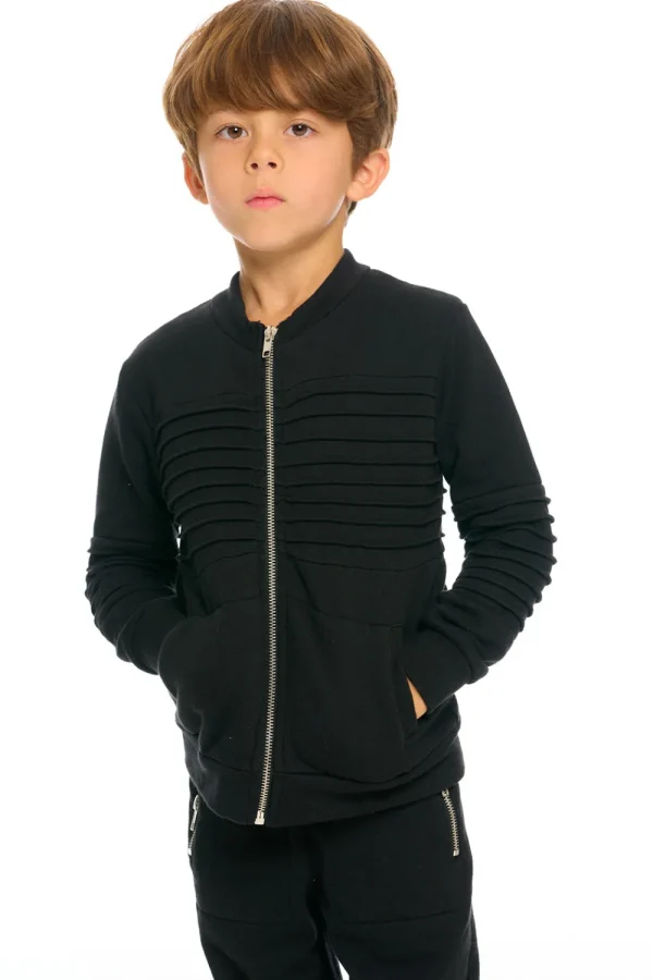Best Sale Mock Neck Moto Zip Jacket Kids/BOY Boys