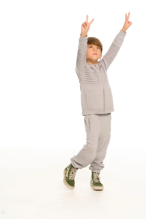 Store Mock Neck Moto Zip Jacket Kids/BOY Boys