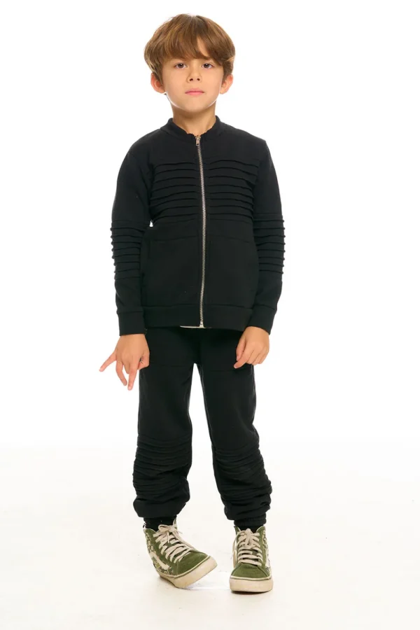Best Sale Mock Neck Moto Zip Jacket Kids/BOY Boys
