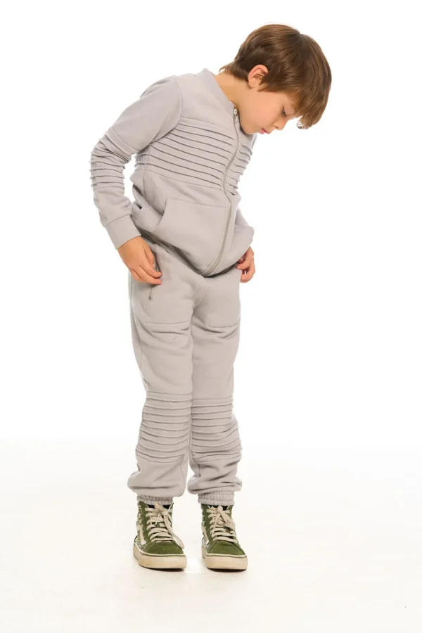 Store Mock Neck Moto Zip Jacket Kids/BOY Boys