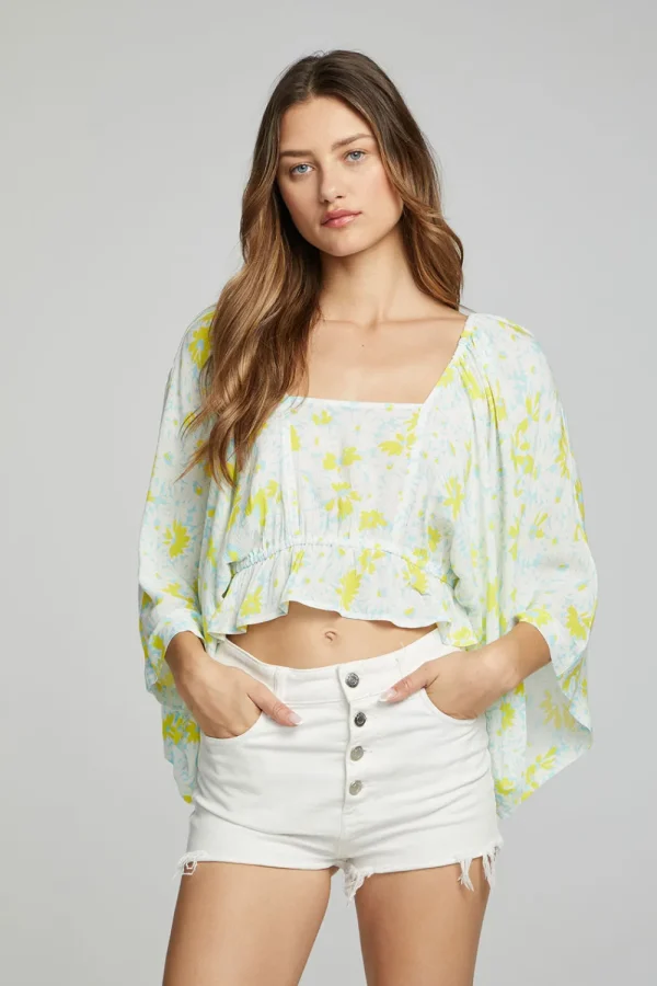 Cheap Monarch Crop Top - Daisy Floral Print Women Outerwear | Loungewear