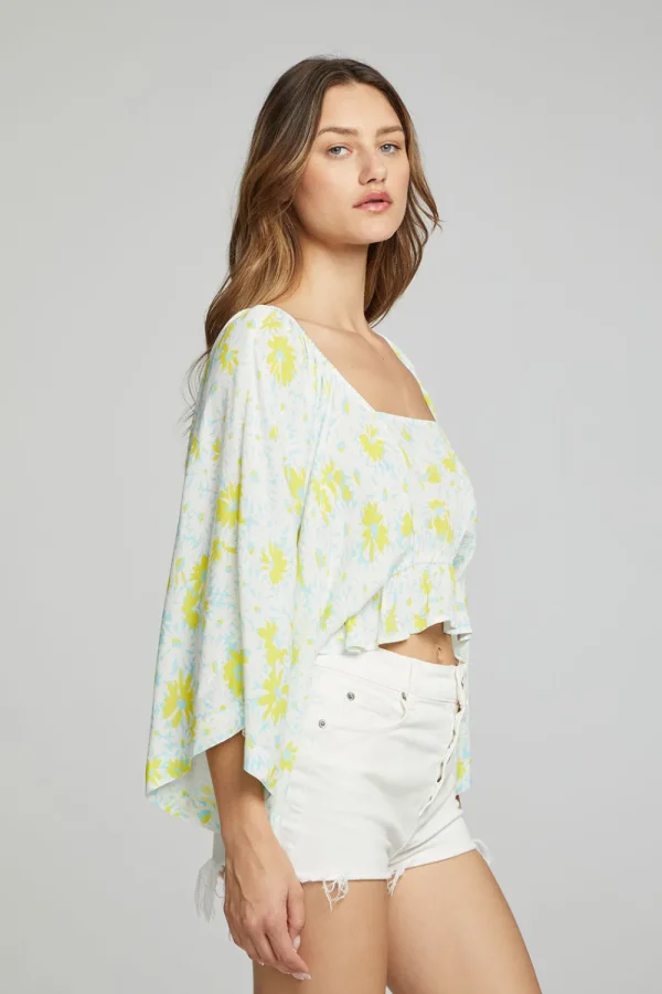 Cheap Monarch Crop Top - Daisy Floral Print Women Outerwear | Loungewear